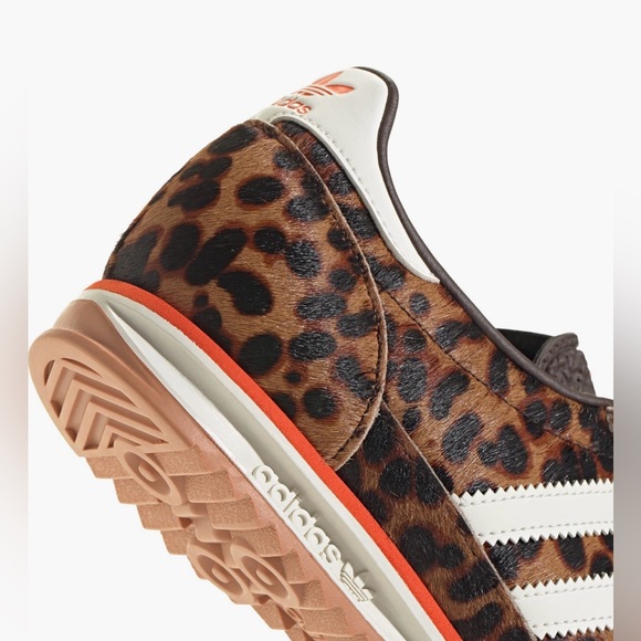 adidas SL 72 OG Leopard Print Impact Orange Sneaker New NWT - Picture 7 of 16
